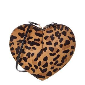 Alaia Le Coeur Haircalf Crossbody, Brown